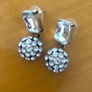 Special! Any 2 for 20, 3 for 25! Silver coloured earrings, rhinestone, crystal